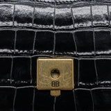 Side view of Balenciaga handbag Black premium designer bag