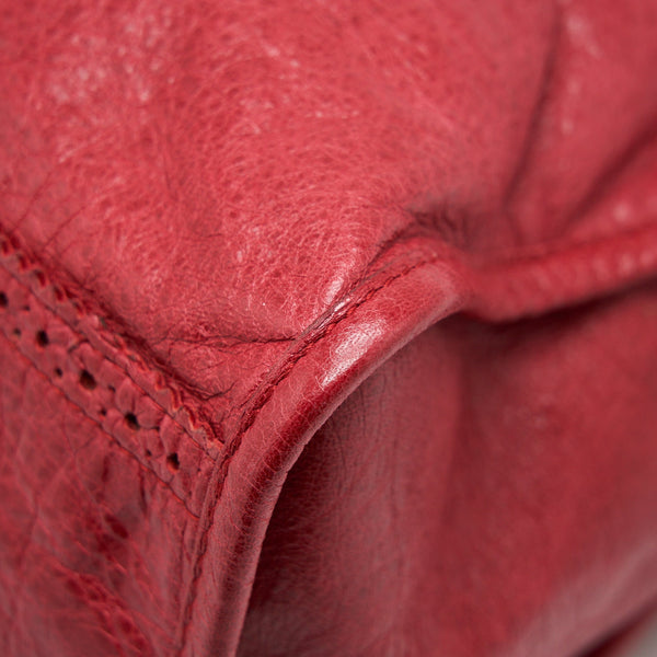 Balenciaga Giant City Bag Red SHW — Designer Leather Handbag