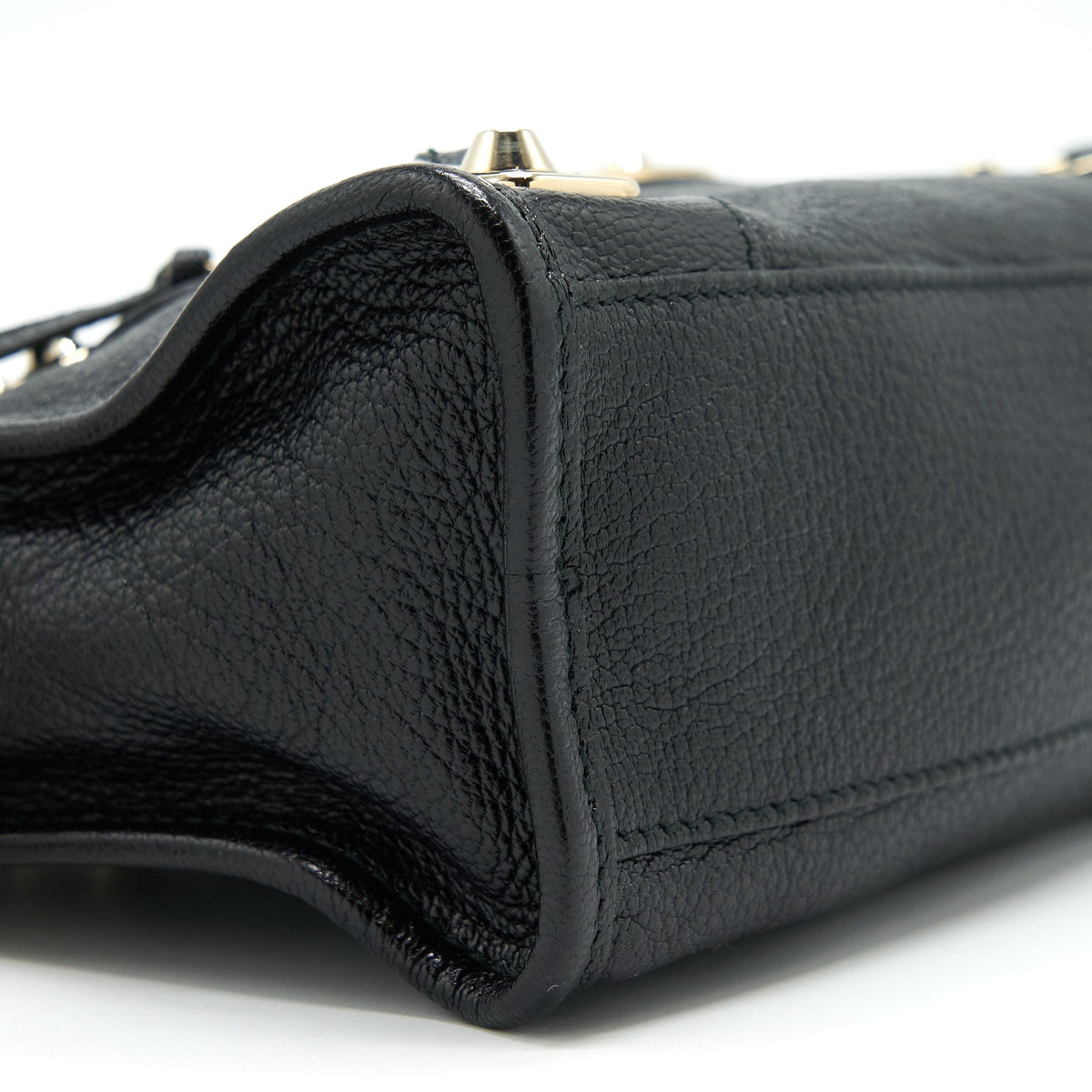 Balenciaga designer handbag leather closeup detail