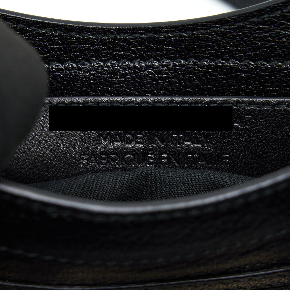 Side view of Balenciaga handbag Black premium designer bag