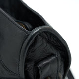 Side view of Balenciaga handbag Black premium designer bag