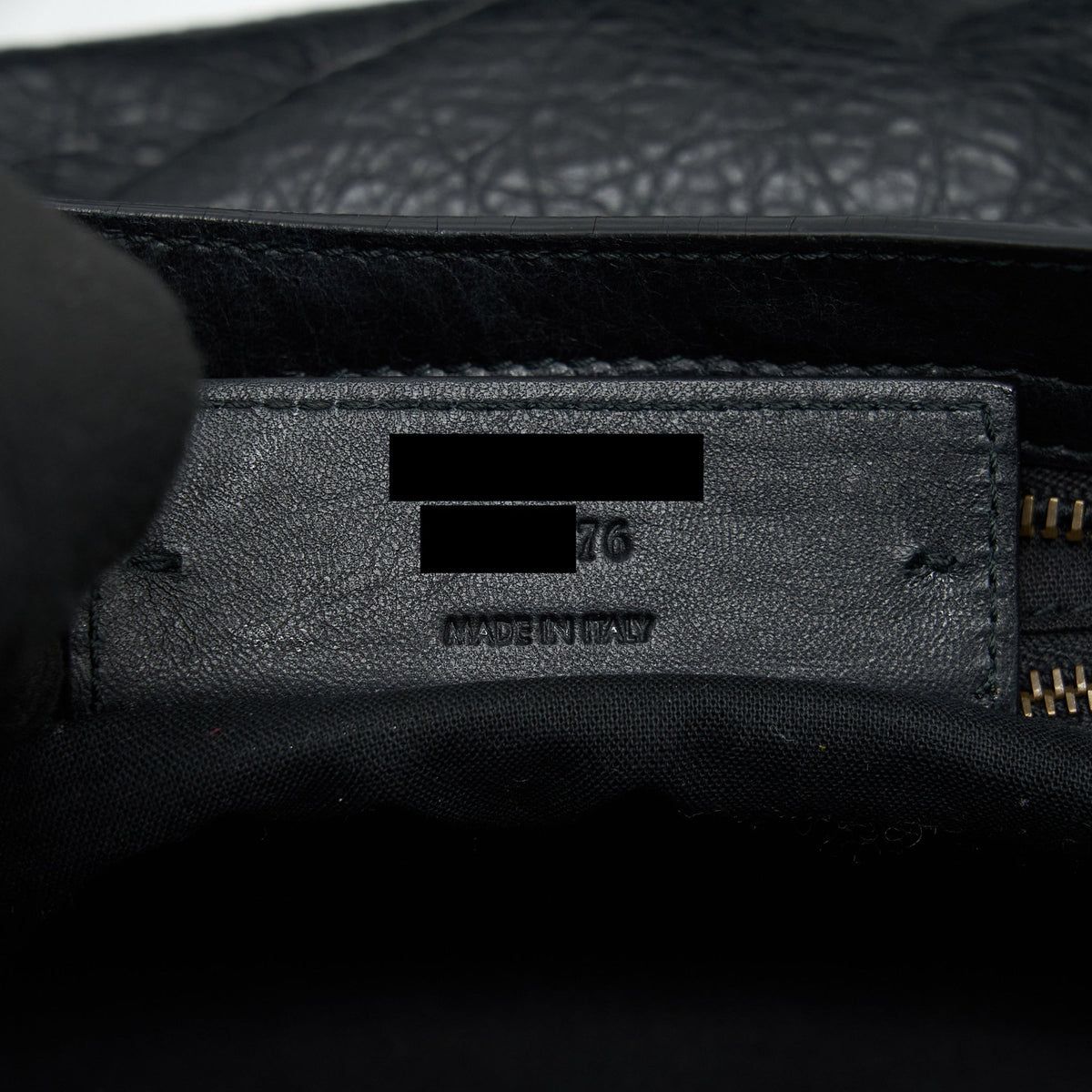 Balenciaga authentic luxury handbag Black leather craftsmanship