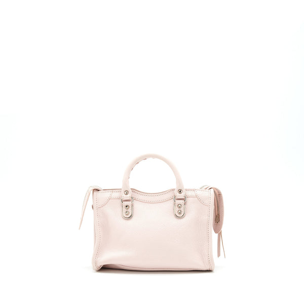 Balenciaga Nano Classic Metallic edge city bag light pink SHW — Designer Leather Handbag