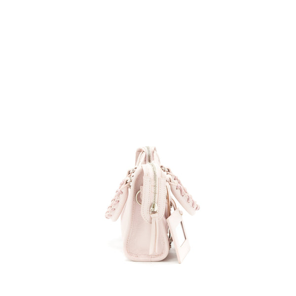 Balenciaga Nano Classic Metallic edge city bag light pink SHW — Designer Leather Handbag