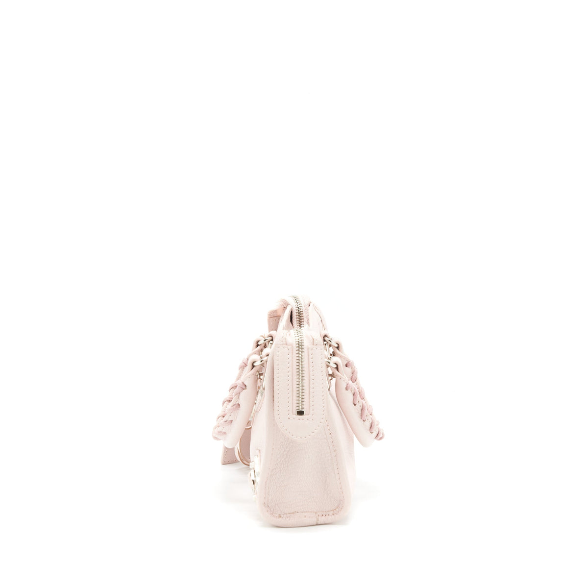 Balenciaga Nano Classic Metallic edge city bag light pink SHW — Designer Leather Handbag