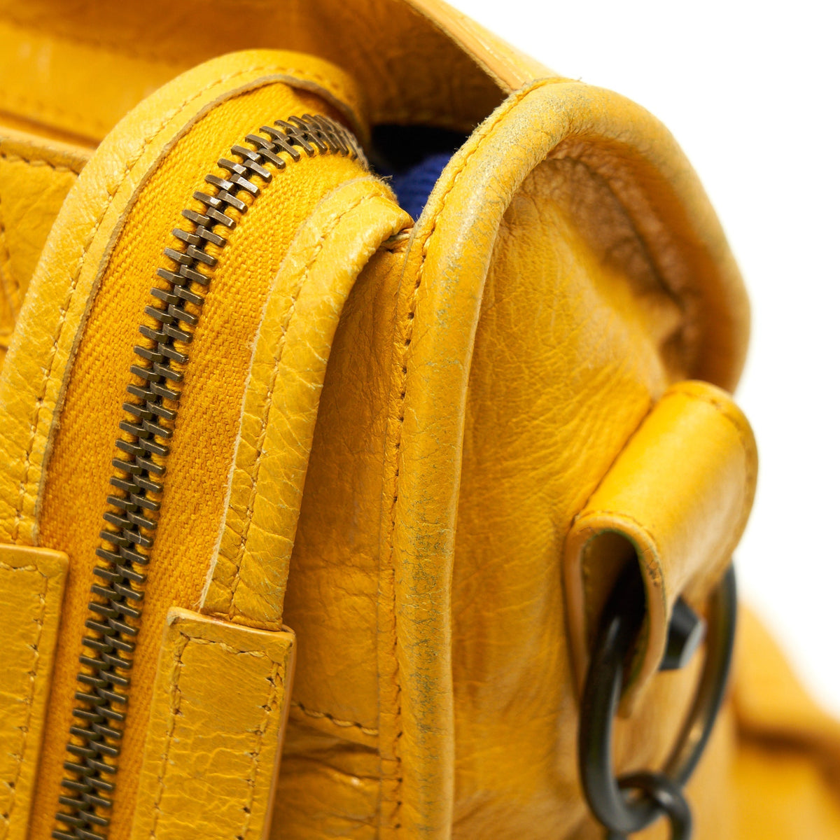 Balenciaga classic city bag yellow ruthenium hardware — Designer Leather Handbag