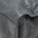 Side view of Balenciaga handbag Grey premium designer bag