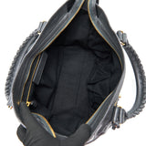 Side view of Balenciaga handbag Grey premium designer bag