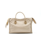 Balenciaga designer handbag leather closeup detail