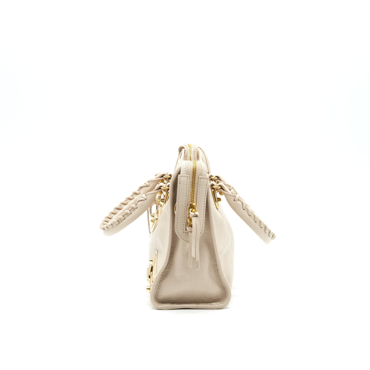 Luxar739 elegant leather Handbag flat lay view