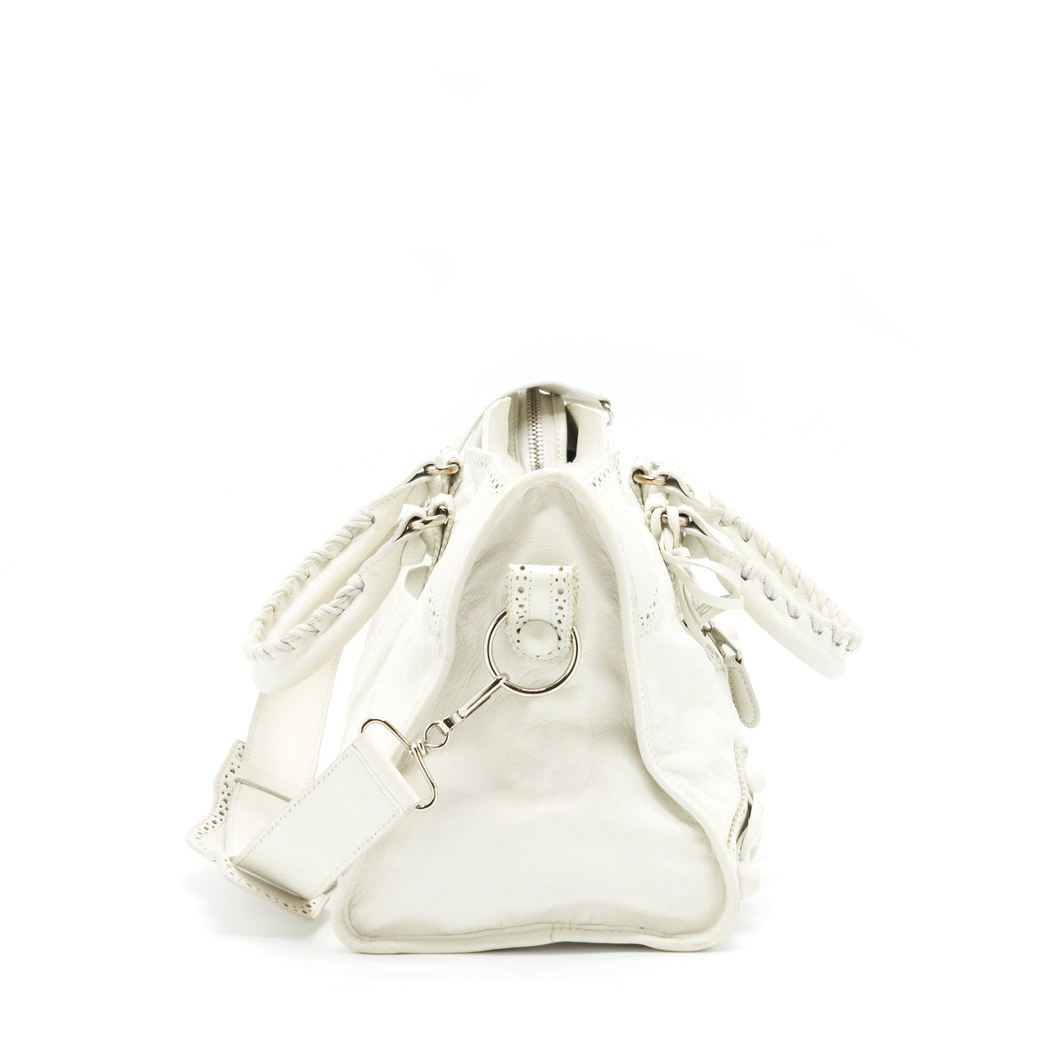 Balenciaga designer handbag leather closeup detail