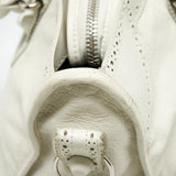 Luxar616 elegant leather Handbag back view