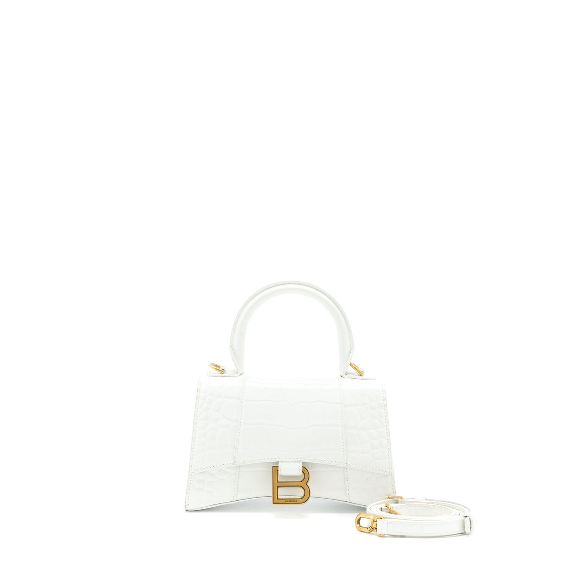Balenciaga women's handbag White luxury designer calf