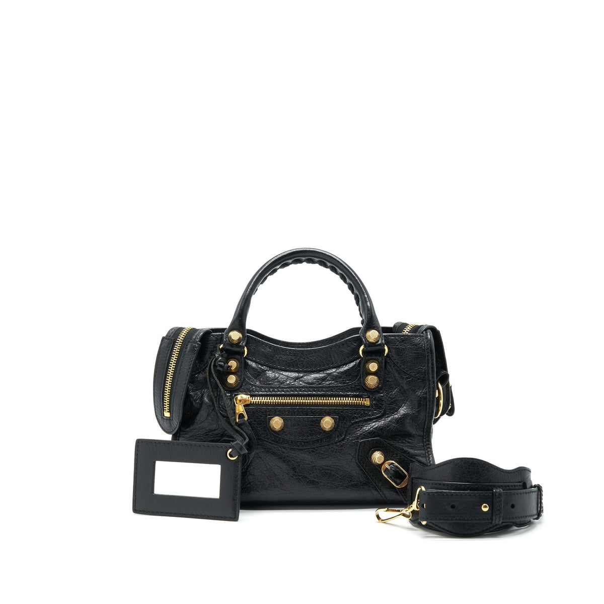 Balenciaga Mini City Black with GHW | Designer Leather Handbag