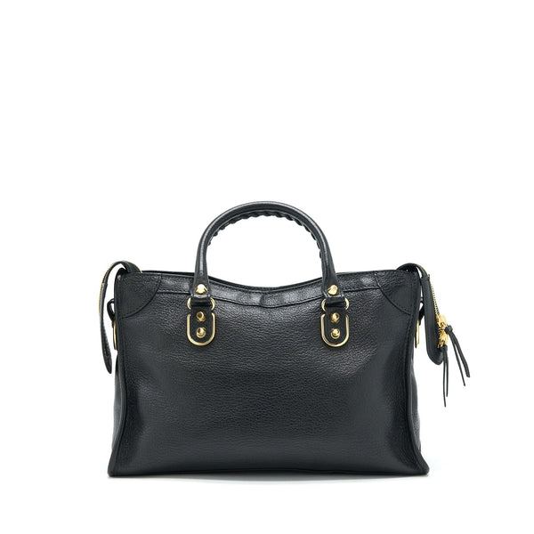Balenciaga Metallic Edg City S bag Black GHW | Designer Luxury Handbag