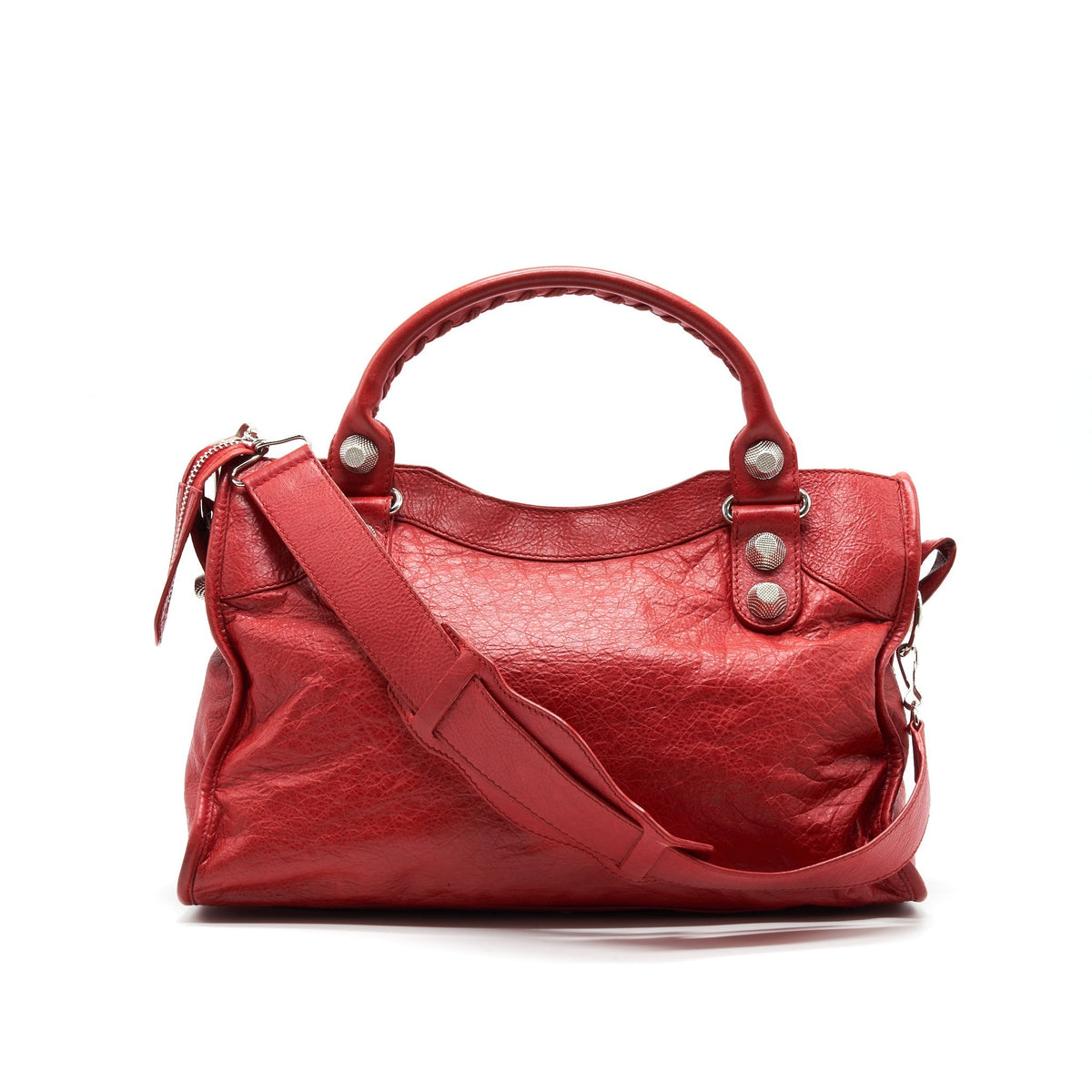 Luxar740 elegant leather Handbag angled view