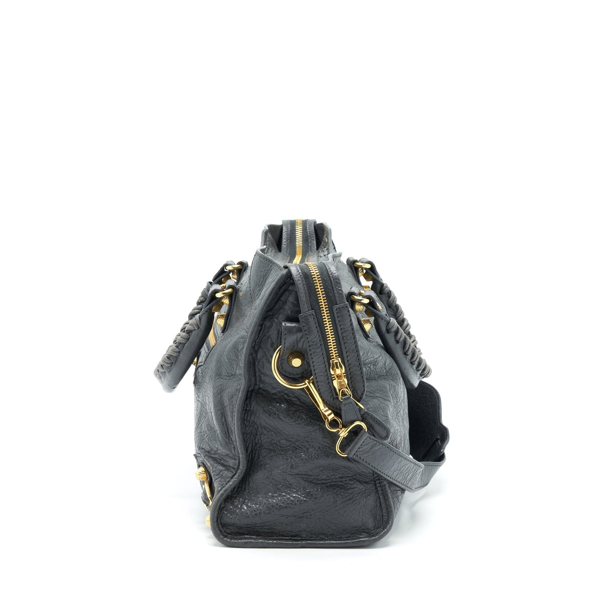 Balenciaga Classic City Bag Grey GHW — Designer Leather Handbag