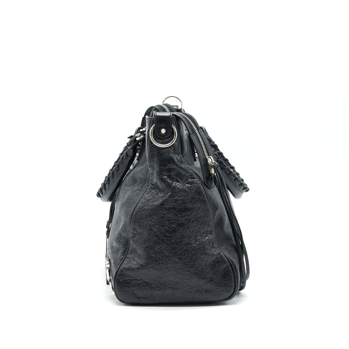 Luxar752 elegant leather Handbag flat lay view