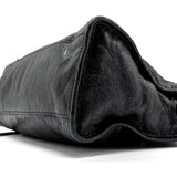Side view of Balenciaga handbag Black premium designer bag