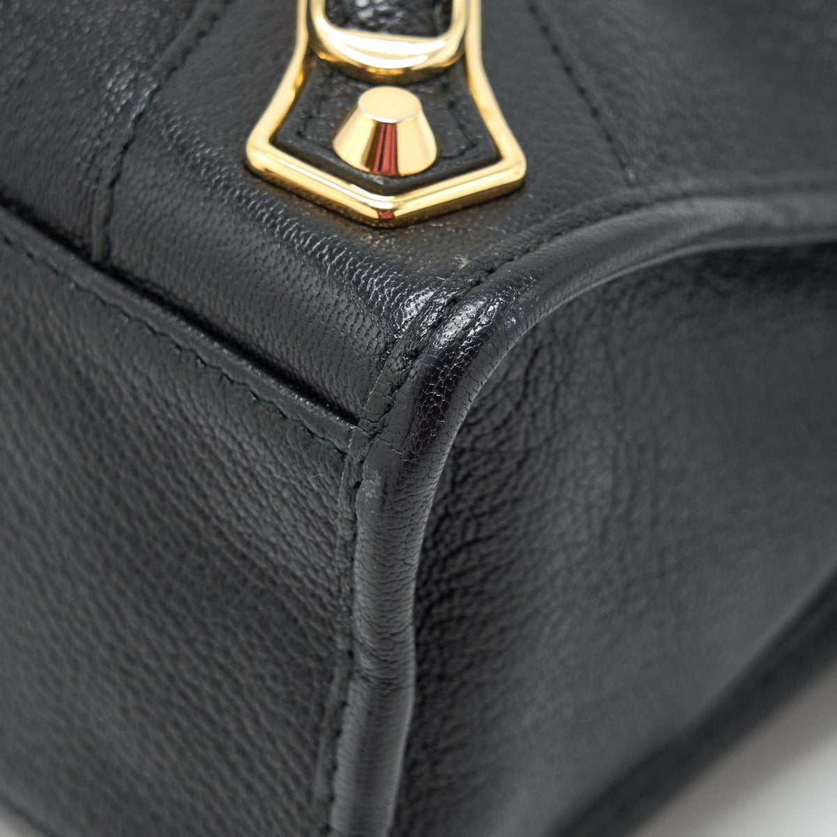 Balenciaga Metallic Edg City S bag Black GHW | Designer Luxury Handbag