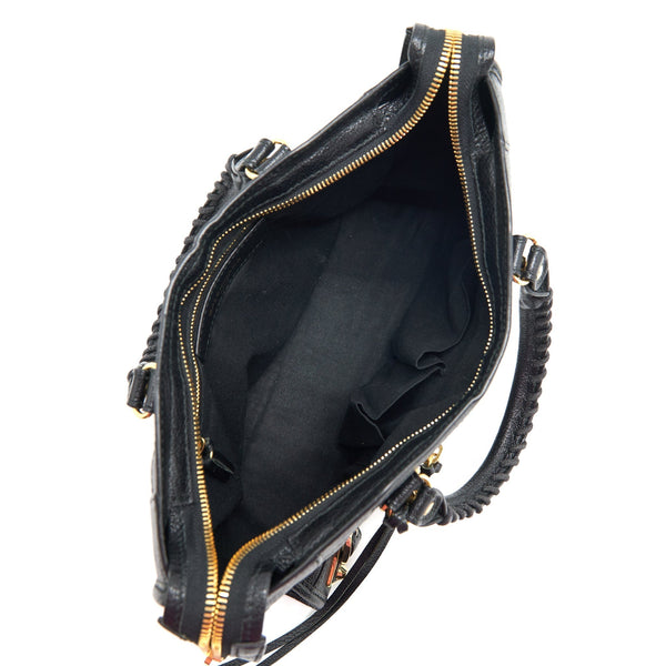 Balenciaga Metallic Edg City S bag Black GHW | Designer Luxury Handbag