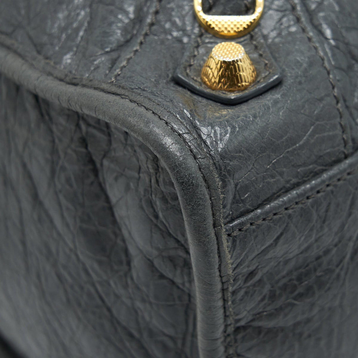 Balenciaga Classic City Bag Grey GHW — Designer Leather Handbag