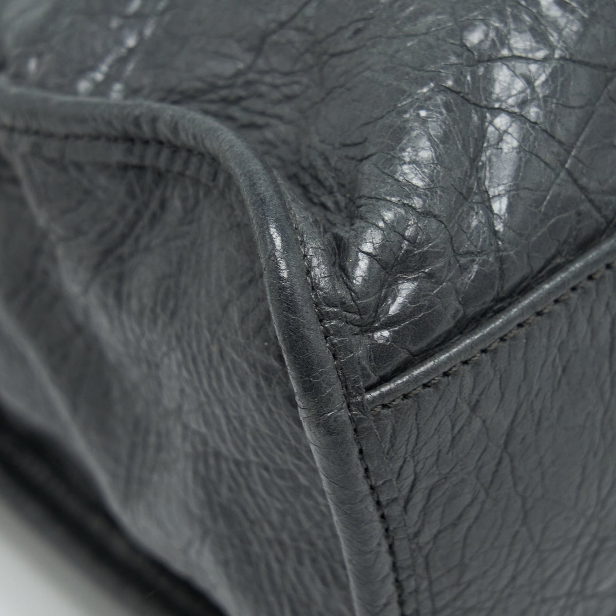 Balenciaga Classic City Bag Grey GHW — Designer Leather Handbag