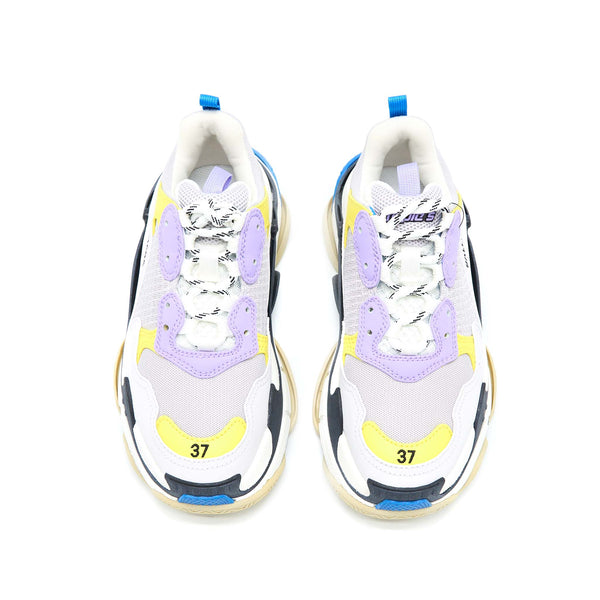 Balenciaga Size 37 Triple S Sneakers Polyester/Rubber Multicolour — Iconic Triple S Sneakers