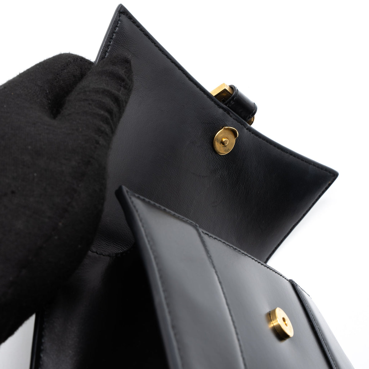 Balenciaga Hourglass XS Calfskin Black GHW | Designer Top Handle Bag