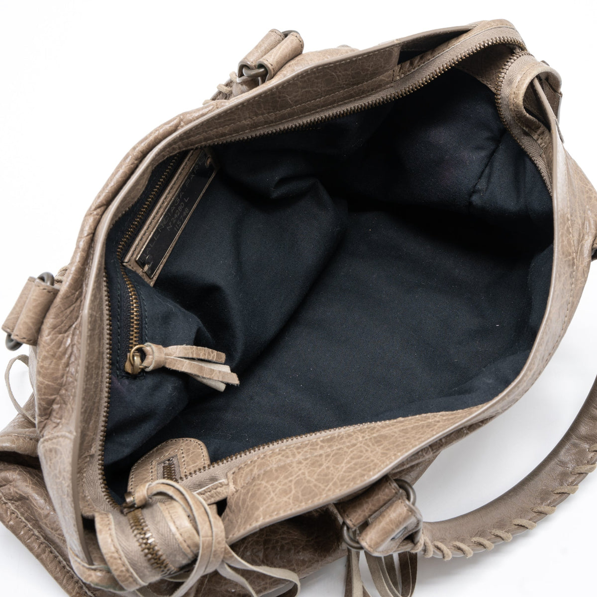 Balenciaga Classic City Bag Light Brown Ruthenium Hardware — Designer Leather Handbag