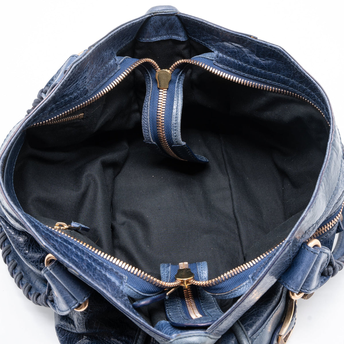 Balenciaga Giant City Bag Dark Blue RGHW — Designer Leather Handbag