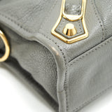 Balenciaga designer handbag leather closeup detail