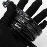 Side view of Balenciaga handbag Black premium designer bag