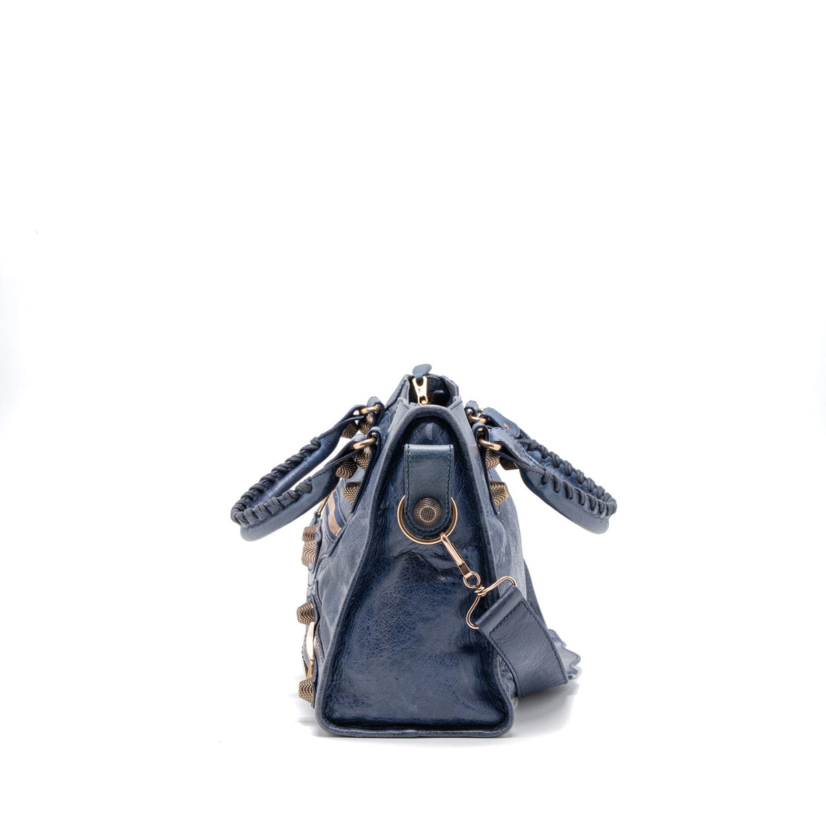 Balenciaga Giant City Bag Dark Blue RGHW — Designer Leather Handbag