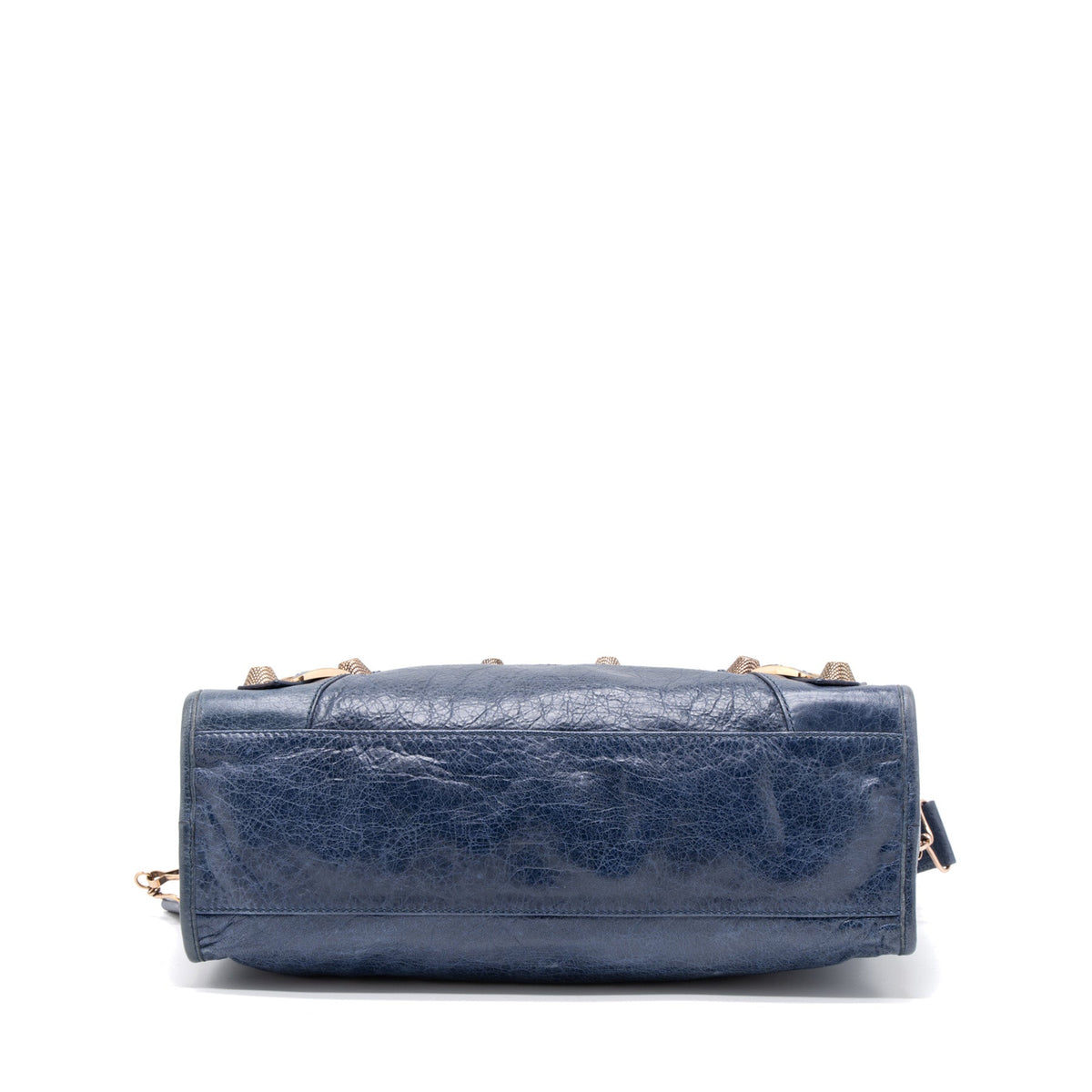 Balenciaga Giant City Bag Dark Blue RGHW — Designer Leather Handbag