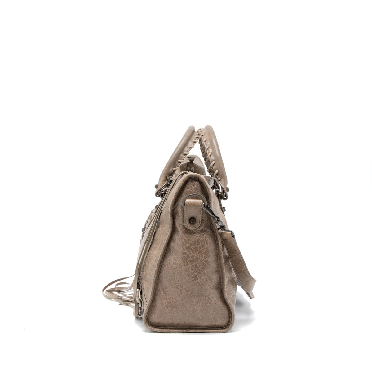 Balenciaga Classic City Bag Light Brown Ruthenium Hardware — Designer Leather Handbag