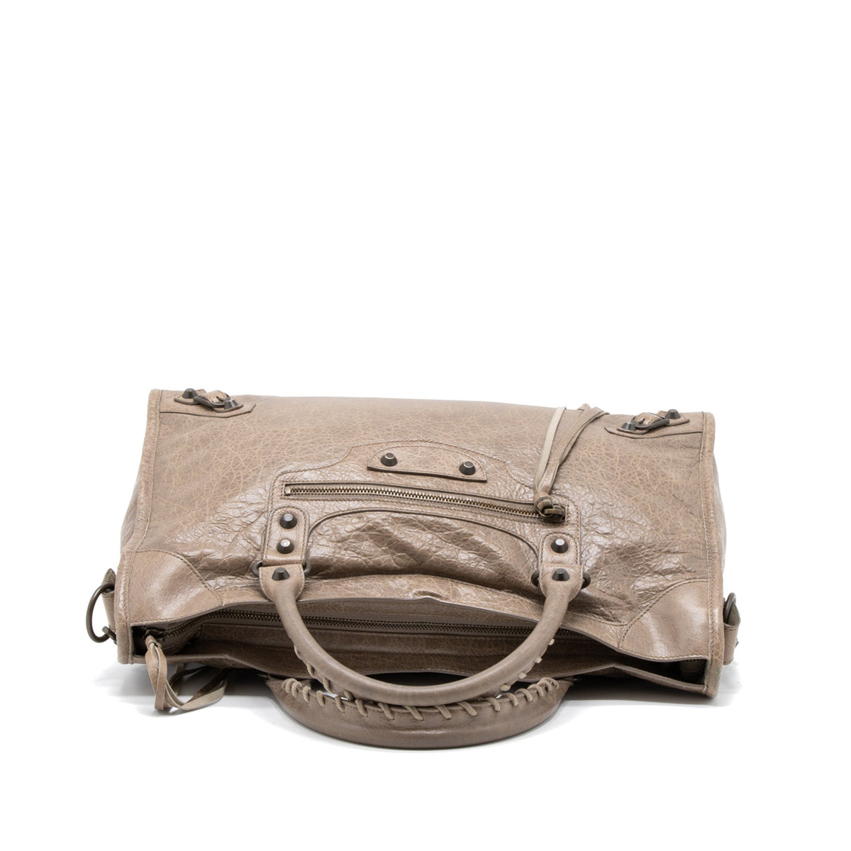Balenciaga Classic City Bag Light Brown Ruthenium Hardware — Designer Leather Handbag