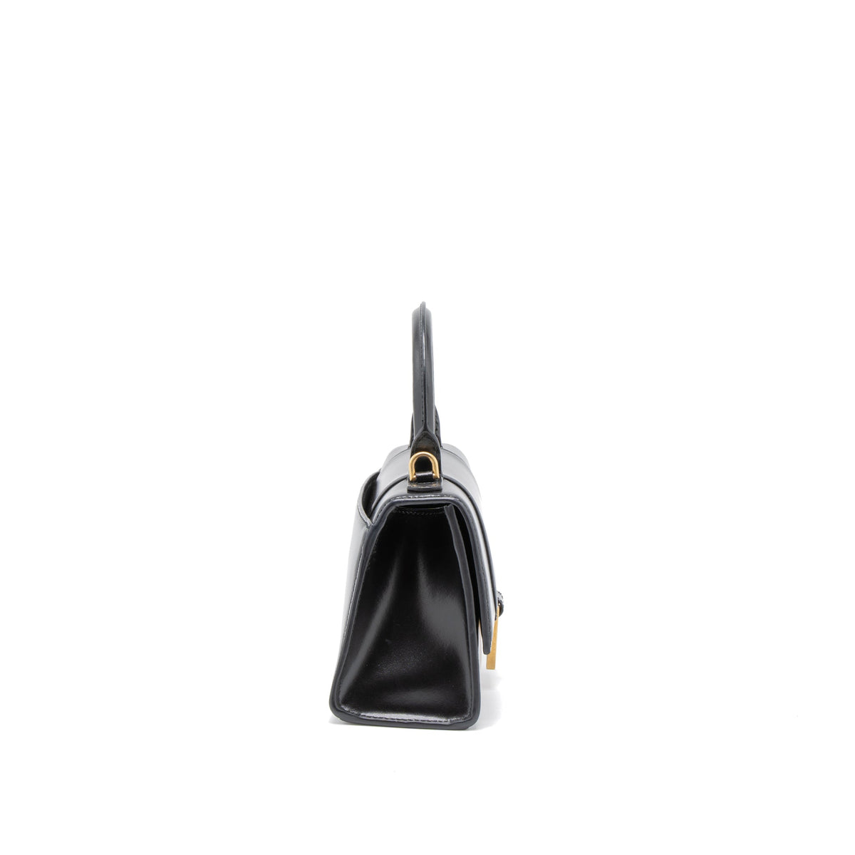 Balenciaga Hourglass XS Calfskin Black GHW | Designer Top Handle Bag