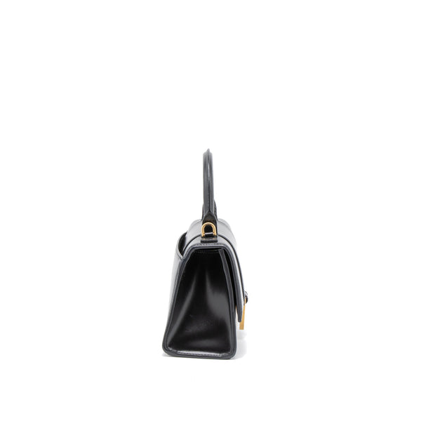 Balenciaga Hourglass XS Calfskin Black GHW | Designer Top Handle Bag
