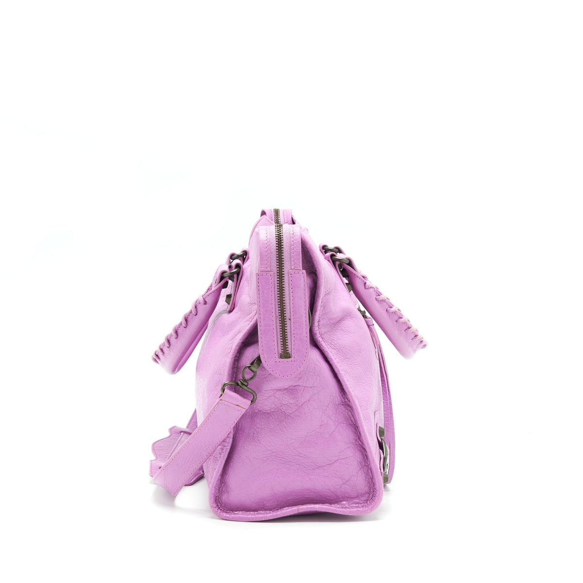 Balenciaga Classic City Bag Purple — Designer Leather Handbag