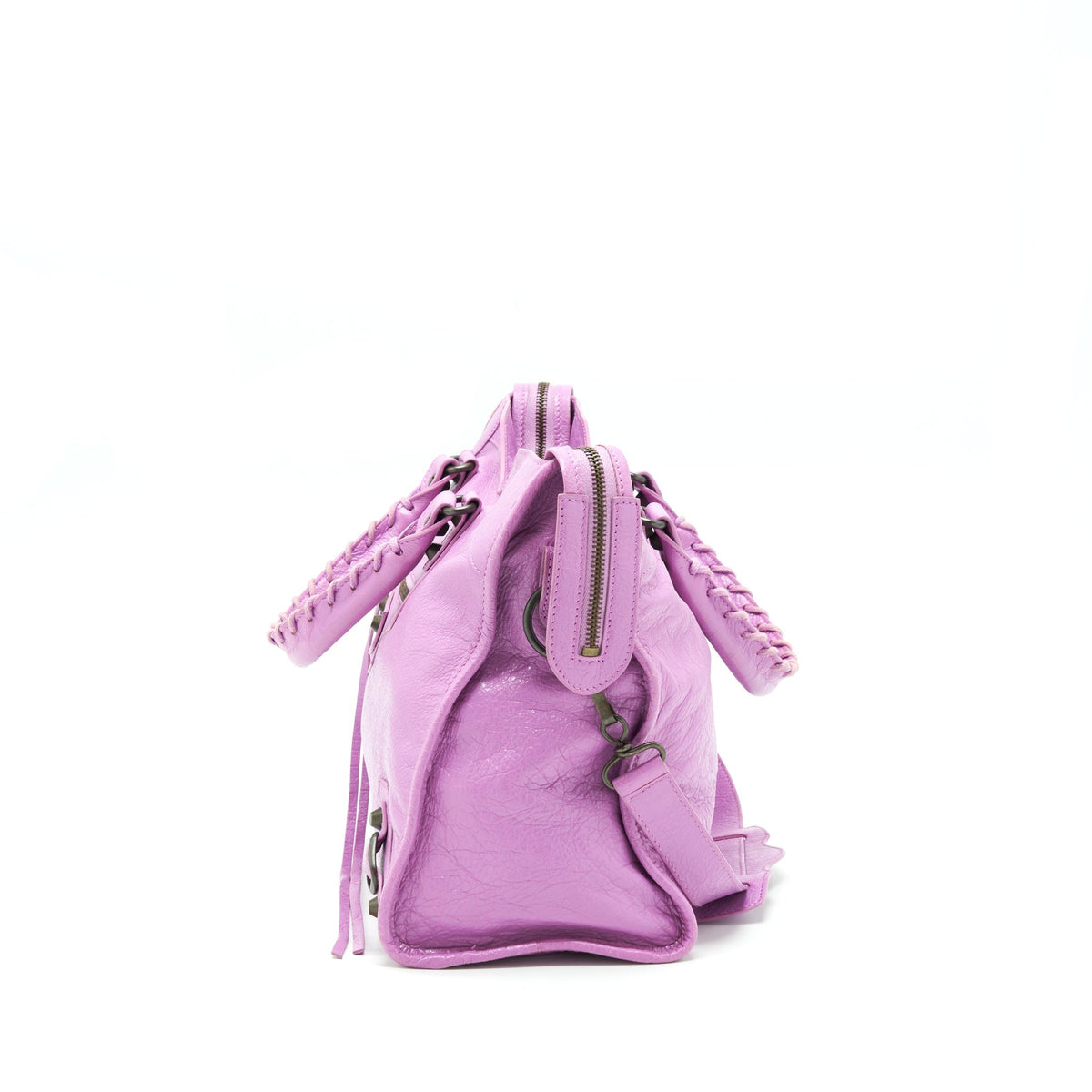 Balenciaga Classic City Bag Purple — Designer Leather Handbag