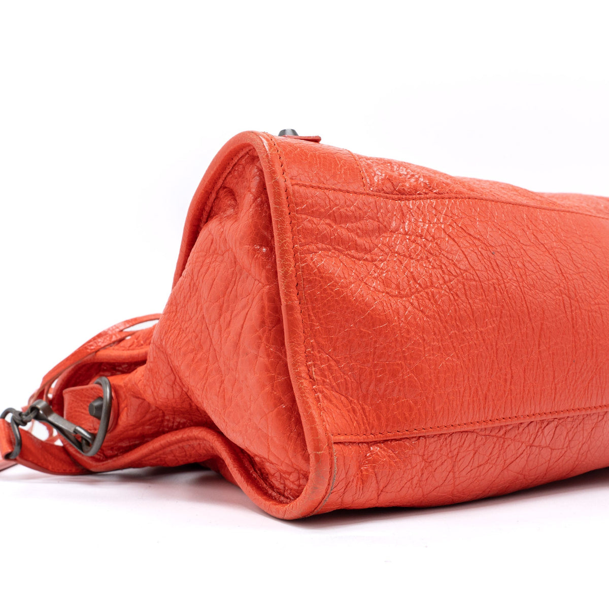 Balenciaga Classic City Bag Nappa Tomato/Red Black Hardware — Designer Leather Handbag
