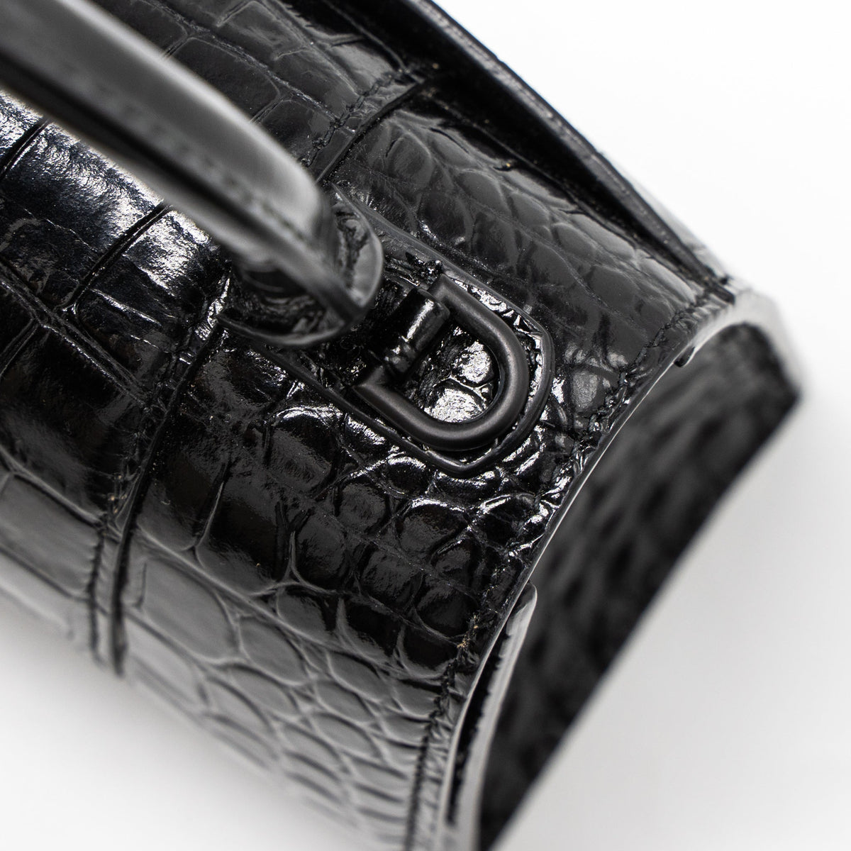 Balenciaga designer handbag calf closeup detail