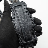 Balenciaga authentic luxury handbag Black leather craftsmanship