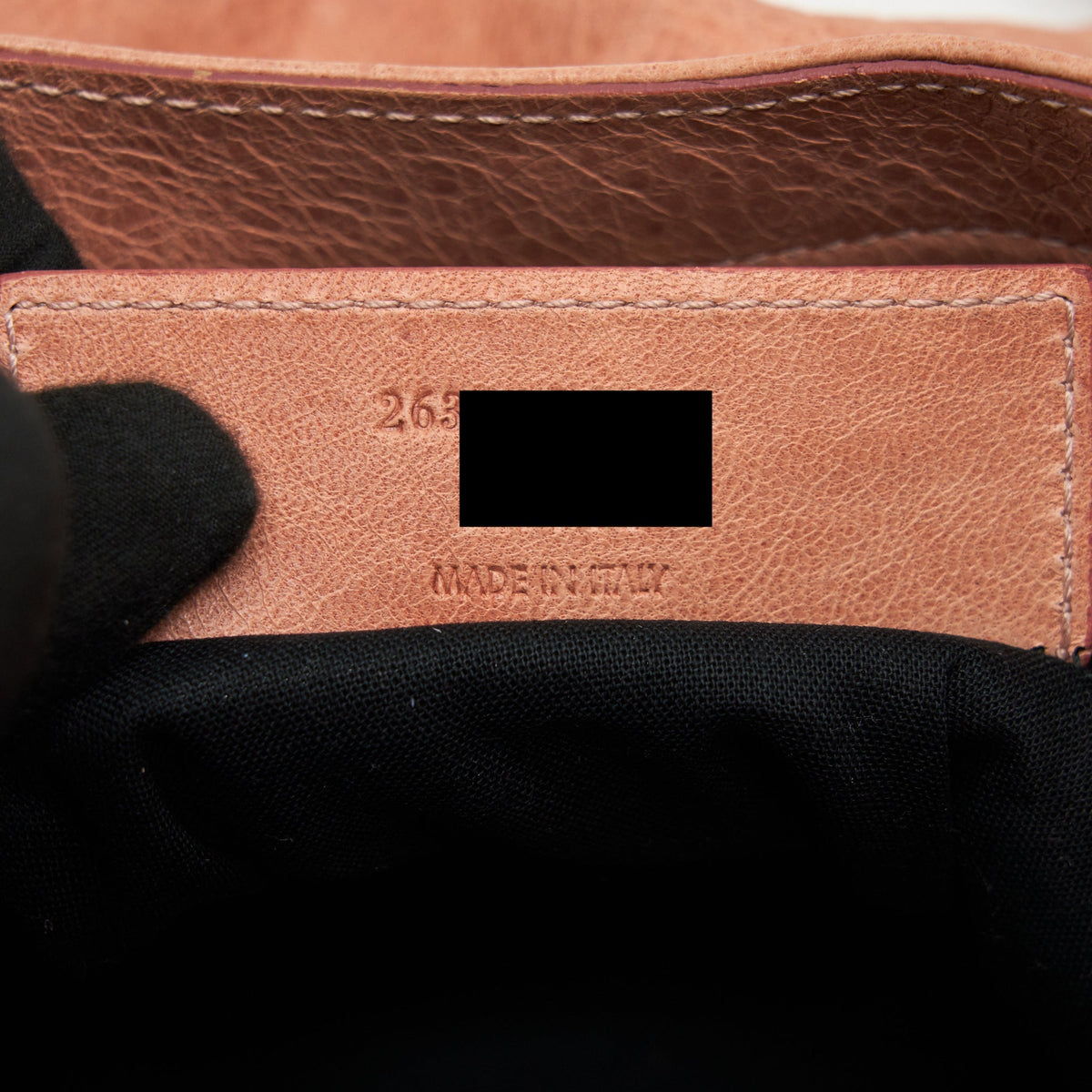 Luxar755 elegant leather Handbag side view