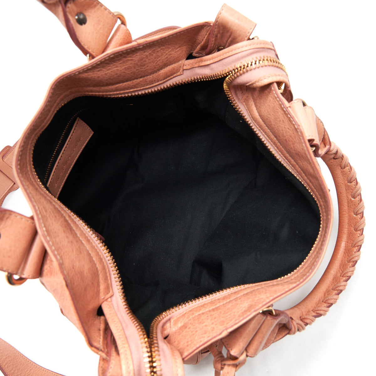 Luxar755 elegant leather Handbag angled view