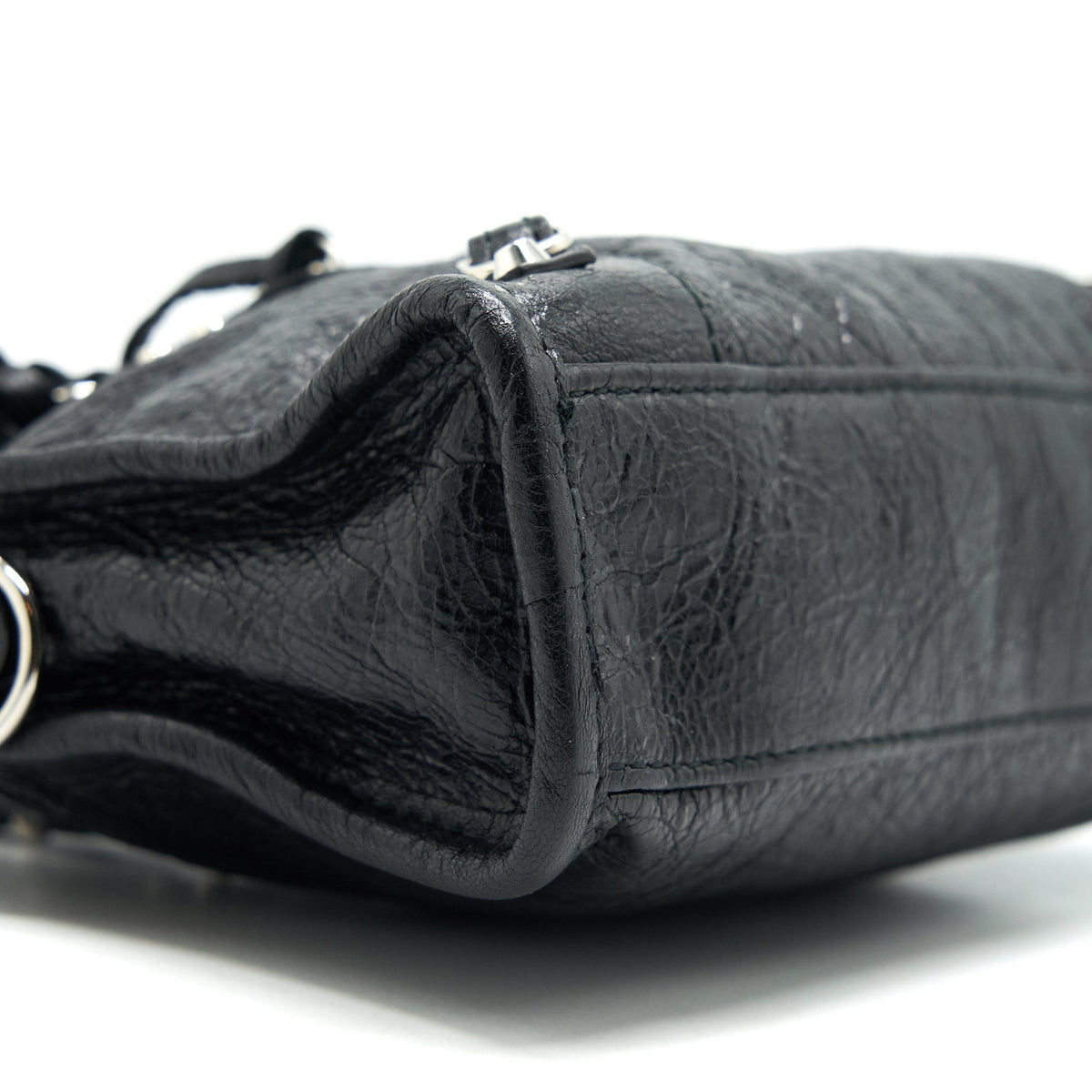 Balenciaga Nano City Bag Black SHW — Designer Leather Handbag