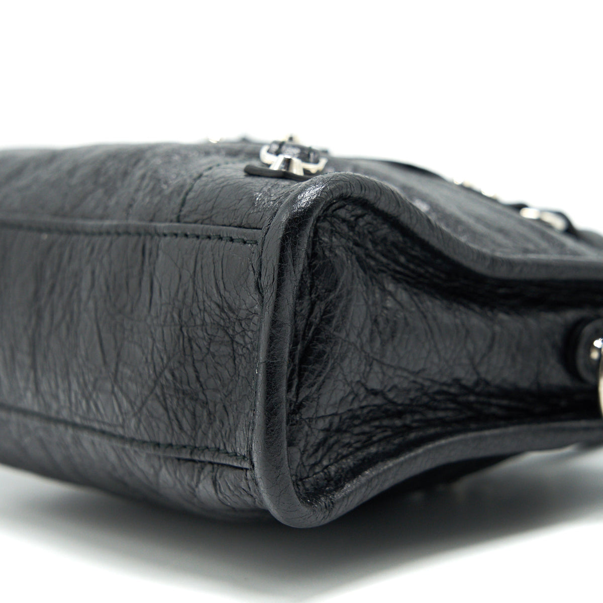 Balenciaga Nano City Bag Black SHW — Designer Leather Handbag