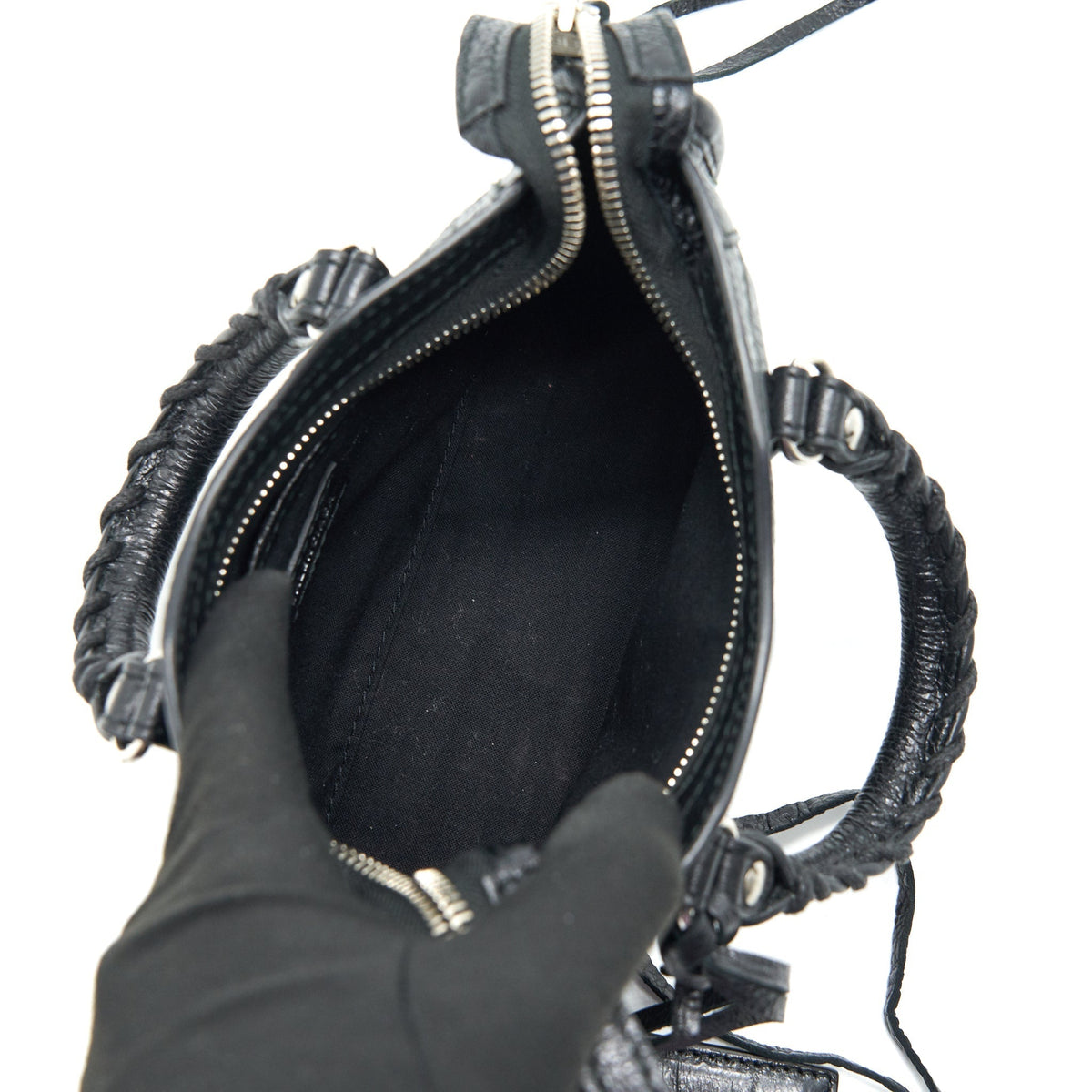Balenciaga Nano City Bag Black SHW — Designer Leather Handbag