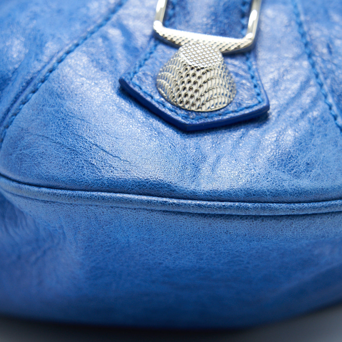 Authentic Balenciaga handbag Blue luxury fashion accessory